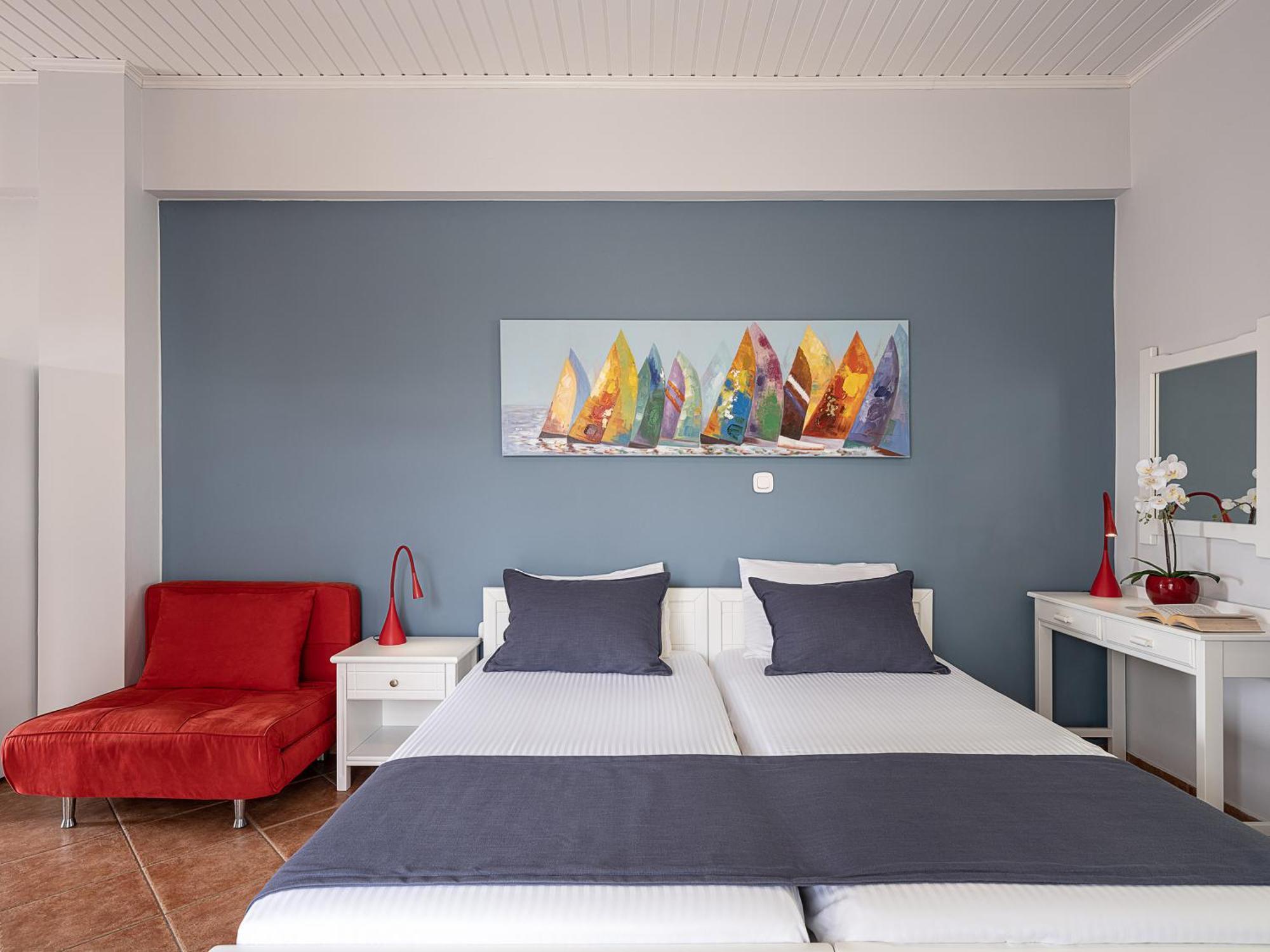 Elena Seafront Luxury Apartments Almirida Zimmer foto